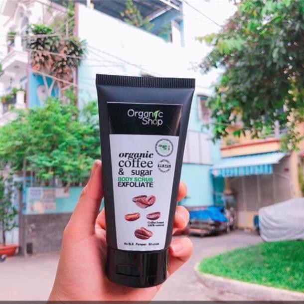 Tẩy da chết CAFE Organic tuýp to 180gr