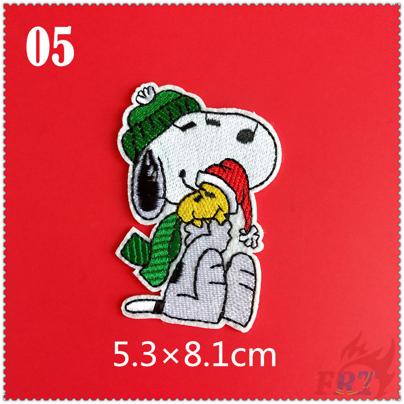 1 Miếng dán ủi thêu hình nhân vật hoạt họa Snoopy đáng yêu