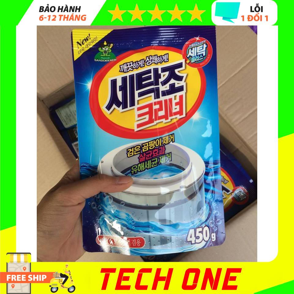 Bột tẩy lồng máy giặt Hàn Quốc 450G - techone