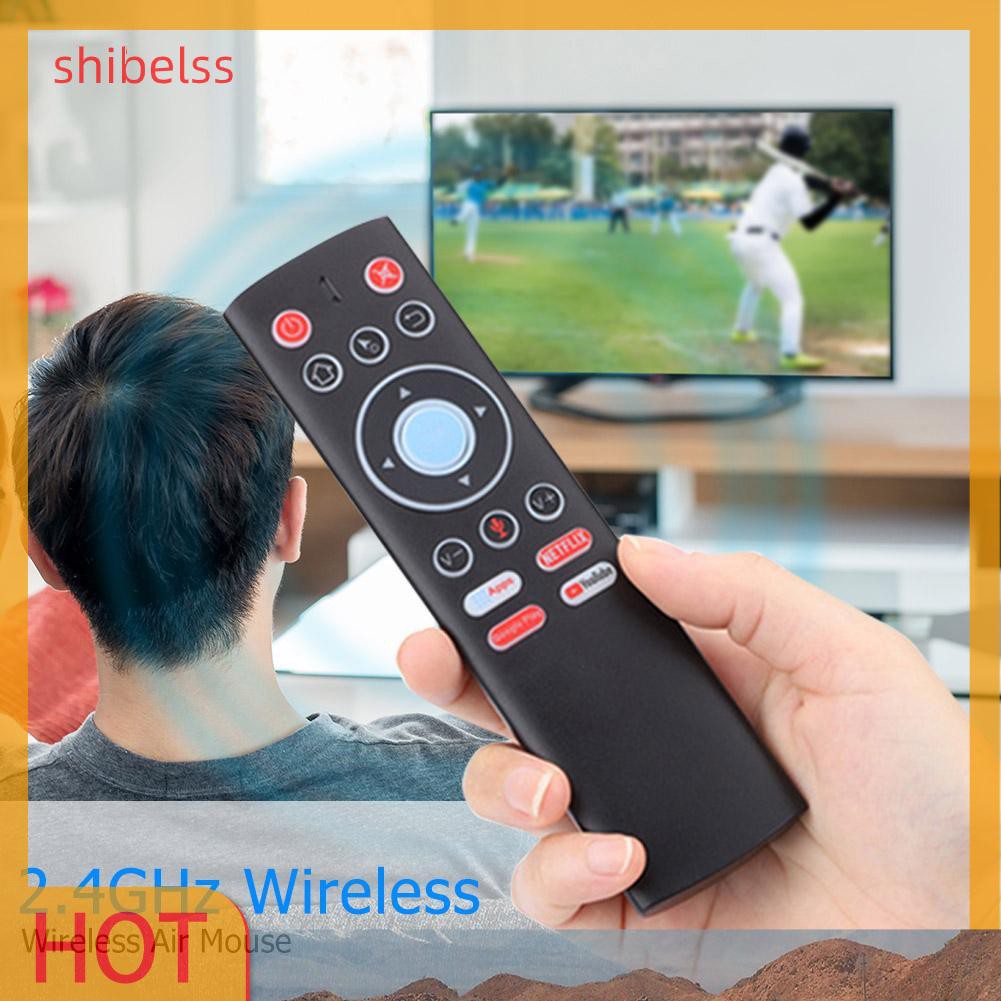 （ʚshibelss）T1+ Voice Remote Control  2.4G Wireless Air Mouse Gyro for Android TV Box