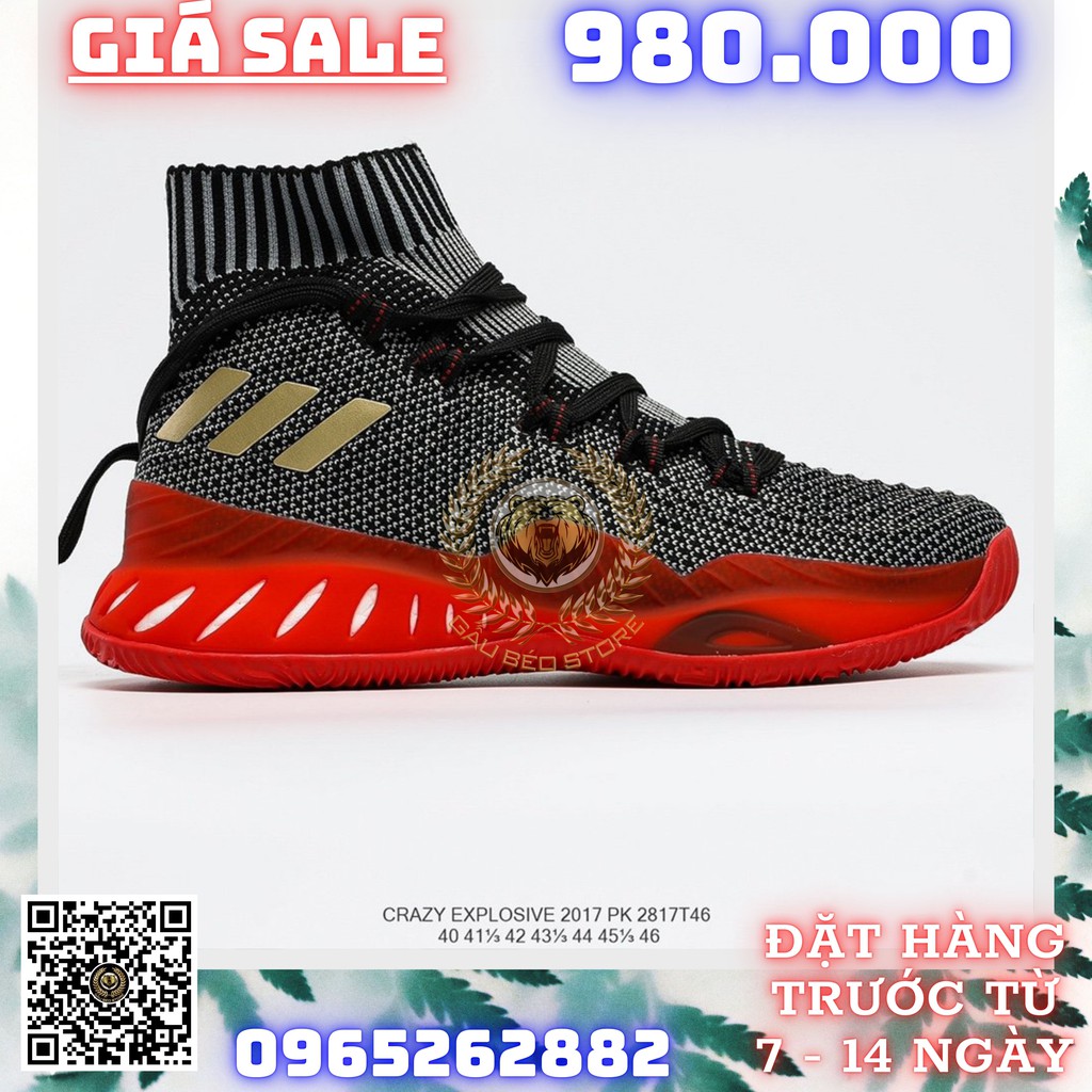 GIÀY SNEAKER MÃ SẢN PHẨM_Adidas Crazy Explosive 2017 PK NHIỀU MÀU PHONG CÁCH FULLBOX + FREESHIP