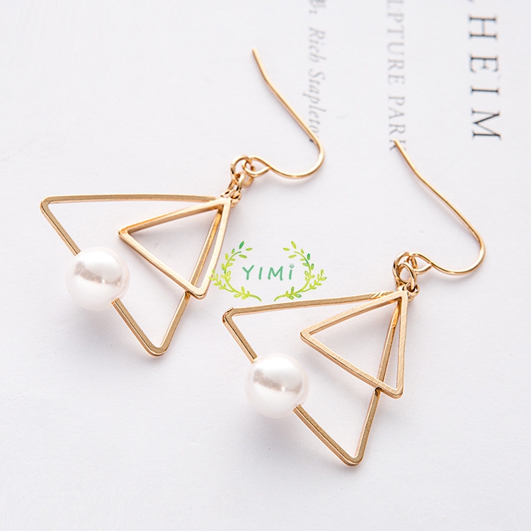 [Bayar Di Tempat] Punk Style Phong cách bông tai hình tam giác cho phụ nữ❤Yimi❤