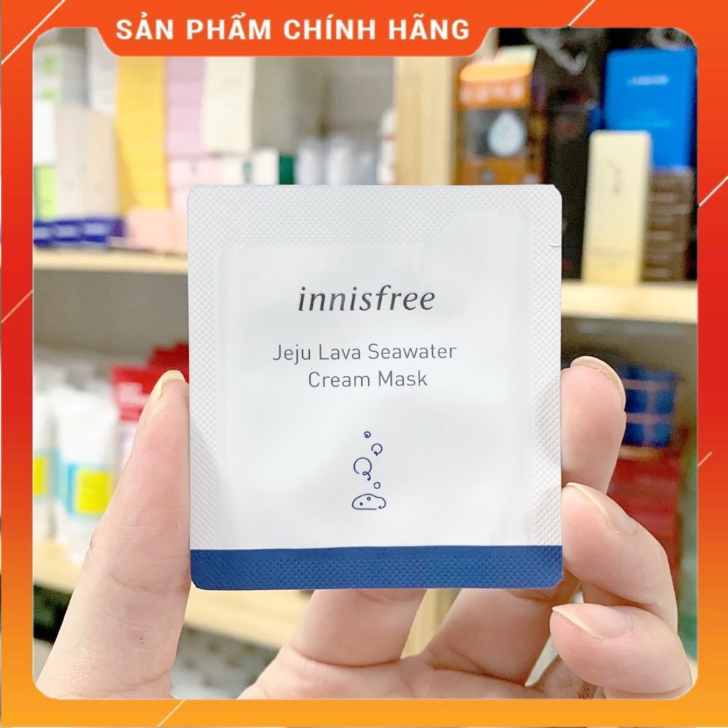 Kem dưỡng ẩm cấp nước chuyên sâu Innisfree Jeju Lava Seawater Cream Mask SAMPLE 1mL