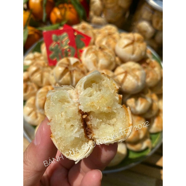 Bánh nụ dừa sầu, Bánh ngon Việt Farm - hũ 300g