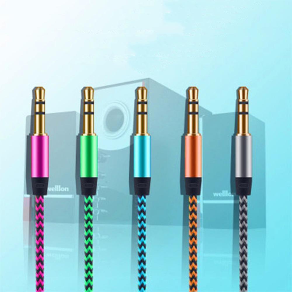 Cáp Chuyển Đổi Bảo Vệ Đầu Cắm 3.5mm Sang AUX 1M Worth Buying S1T7 Chuyên Dụng Cho Xe Hơi