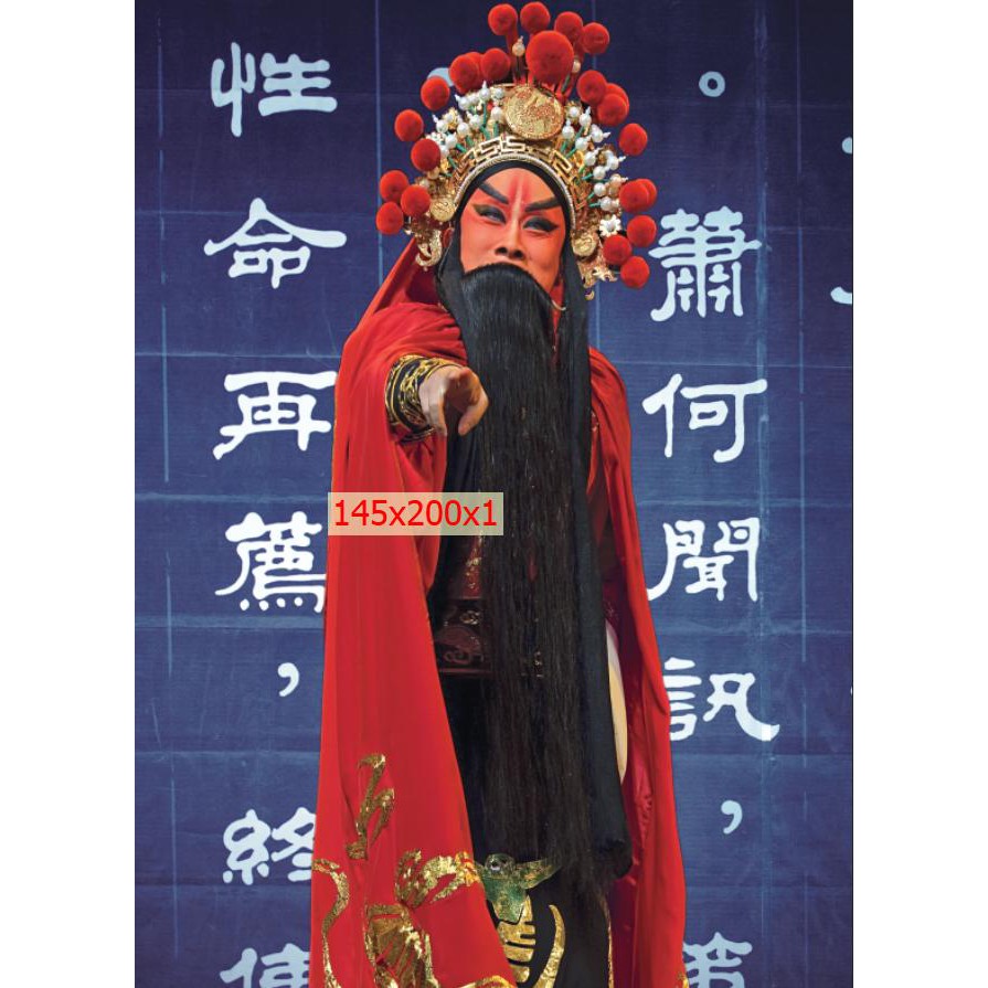 Tranh lụa 3d Hồng Kông Cải Lương Kích Thước 1,5m x 2m HKCL02