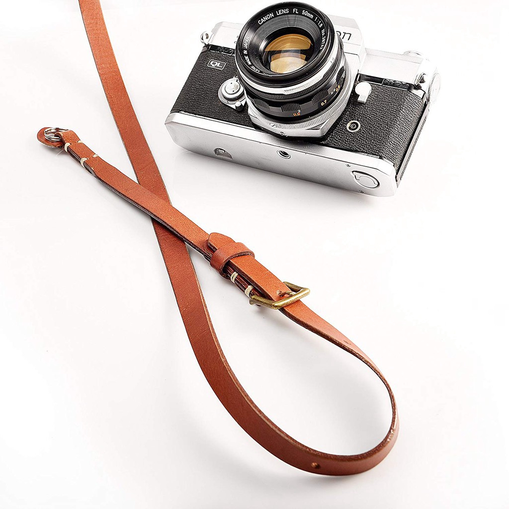 CANPIS Dây đeo máy ảnh bằng da thật handmade