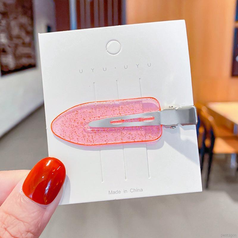 1 Kẹp Tóc Mái Màu Kẹo Trong Suốt Phong Cách Hàn Quốc Cho Bé Gái