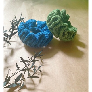 Scrunchies len handmade siêu vintage
