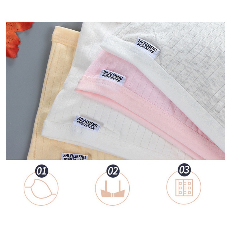 Áo ngực cotton mềm mại thời trang dành cho bé gái từ 9-16 tuổi