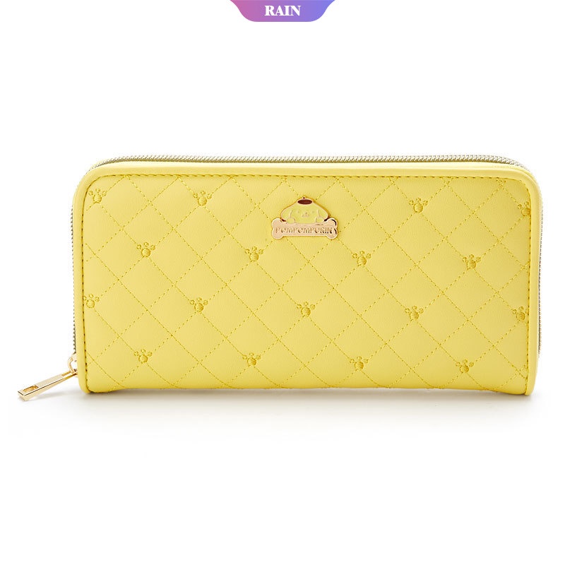 Ví Da PU Gập Dáng Dài In Họa Tiết Hoạt Hình Sanrio Cinnamoroll My Melody Hello Kitty Dễ Thương Kích Thước 19x2.5x10cm Cho Nữ