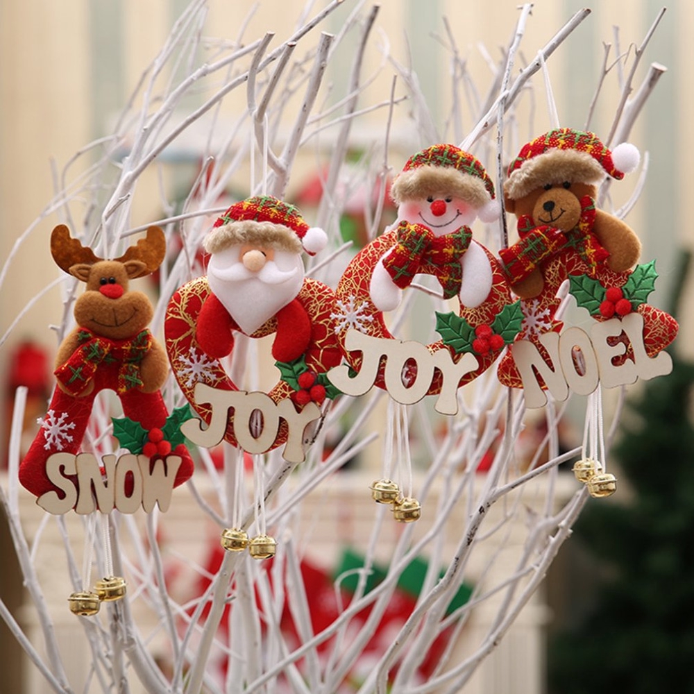 Chuông Giáng Sinh / Treo Cửa Trang Trí Cây Thông Noel Hình Ông Già Noel