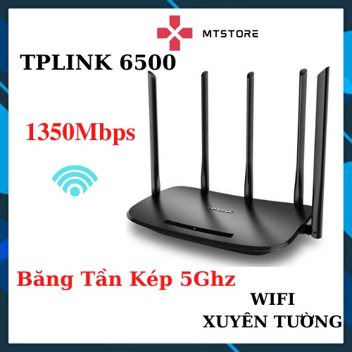 Bộ phát wifi xuyên tường TPLINK 6500 - Router wifi băng tần kép chuẩn 1350 Mbps Modem wifi Thanh Lý 95% | BigBuy360 - bigbuy360.vn