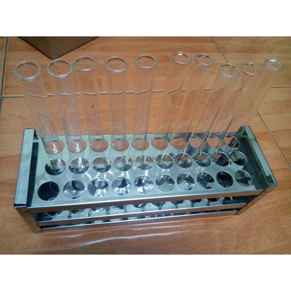 Giá đựng ống nghiệm inox 3 hàng/ 2 hàng