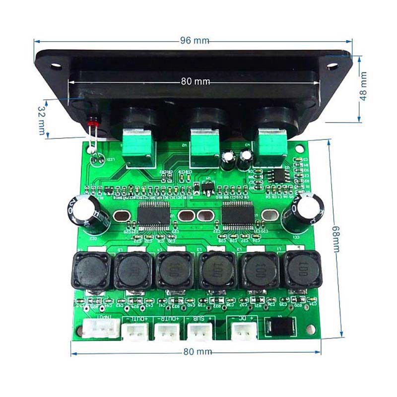 Bo mạch khuếch đại âm thanh kỹ thuật số TPA3118D2 120W Subwoofer 2.1 2X30W+60W kèm bảng điều khiển