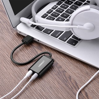 Cáp chuyển USB ra Sound - jack 3.5mm Headphone và Microphone (30724 , 30143) UGREEN