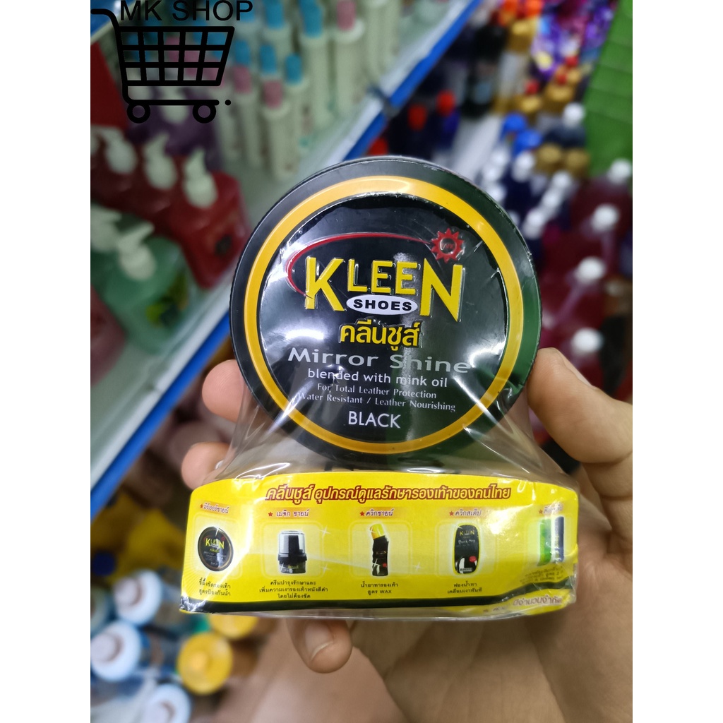 Xi Đánh Giày Kleen Thái Lan (Kèm Bàn Chải), xi nước Kleen