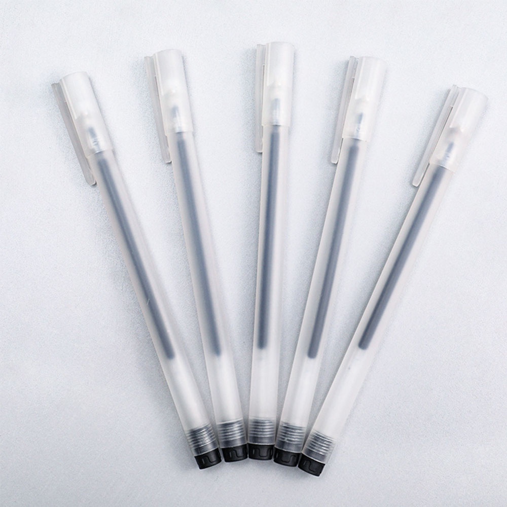 Bút Bi Mực Đen Vỏ Đục Thiết Kế Đơn Giản Tiện Dụng Cho Học Sinh/Văn Phòng
