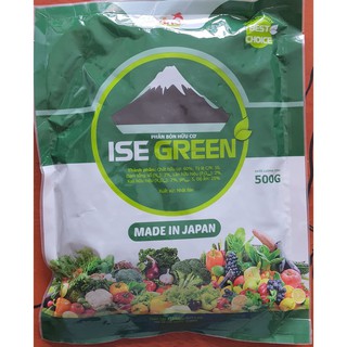 Phân bón hữu cơ ISE GREEN gói 500g