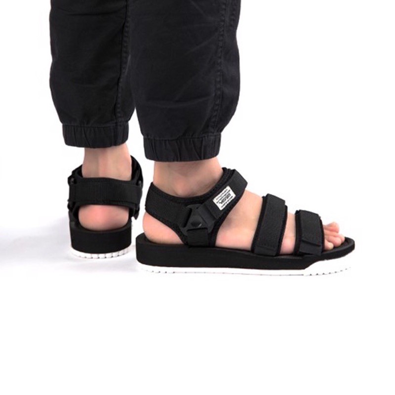 [Mã hoàn xu 15% tối đa 30k] Giày Sandal Vento Nam Nữ 9801 - Đen Trắng - Sandal nữ