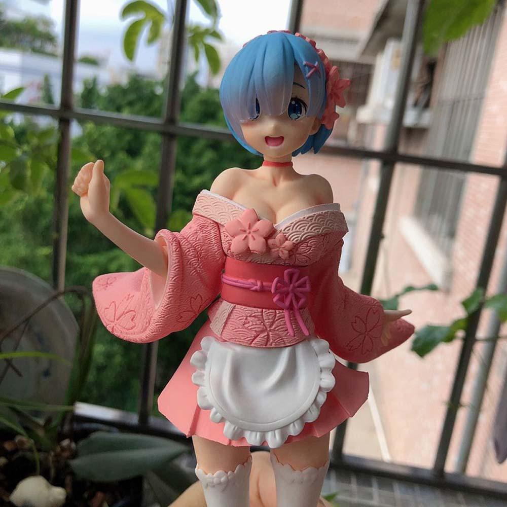Mô Hình Nhân Vật Rem Anime Life in a Different World blossoms Để Bàn Trang Trí