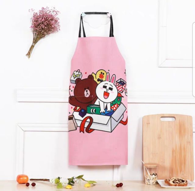 Tạp dề gấu Brown & Thỏ Cony