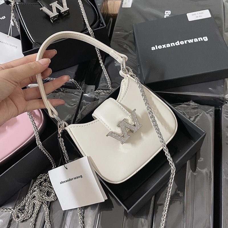 TÚI KẸP NÁCH W DÁNG BẦU MINI- HÀNG FULL BOX