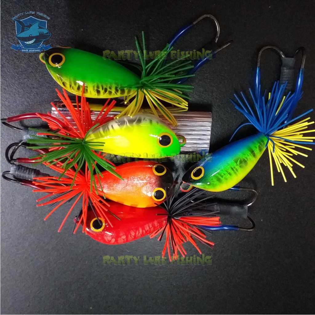 Mồi câu cá lóc - Nhái nhảy Bulls V2 - Made in Thái lan - Mồi chuyên câu cá lóc đen và lóc bông