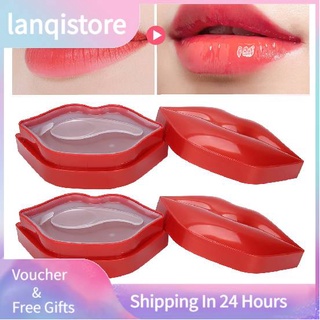 Lanqistore 2 Hộp Sửa Chữa Dưỡng Ẩm Mặt nạ Môi Loại Bỏ Da Chết Nuôi Dưỡng Mặt nạ Môi Chống Nhăn