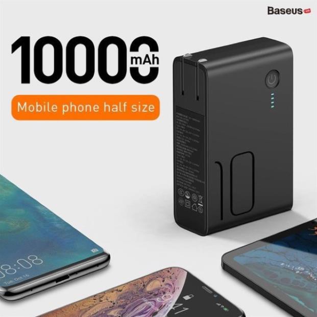 [Mã 253ELSALE hoàn 7% đơn 300K] Củ sạc kiêm dự phòng sạc nhanh 2 trong 1 baseus 10000 mah