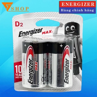 Vỉ 2 Viên Pin Đại ( LR20 , R20 ) Energizer 1,5V - Hàng chính hãng