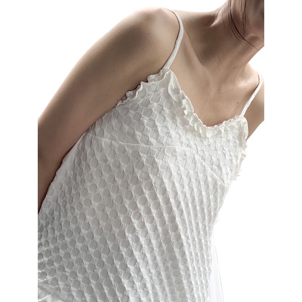 TIRTWO | Áo hai dây hoạ tiết ô vuông - Design by TUDO