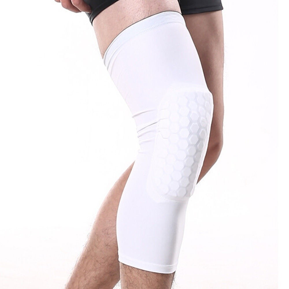 HGL♪1Pc Sports Knee Pads Football Basketball Leg Long Sleeve Kneepad Protector