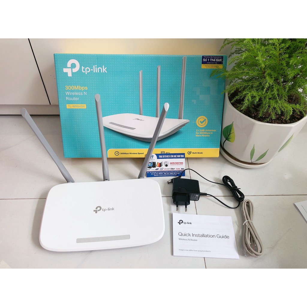 Bộ phát WIFI TP-Link TL-WR845N - Router Không Dây Chuẩn N Tốc Độ 300Mbps - Bảo hành Chính hãng 24 tháng