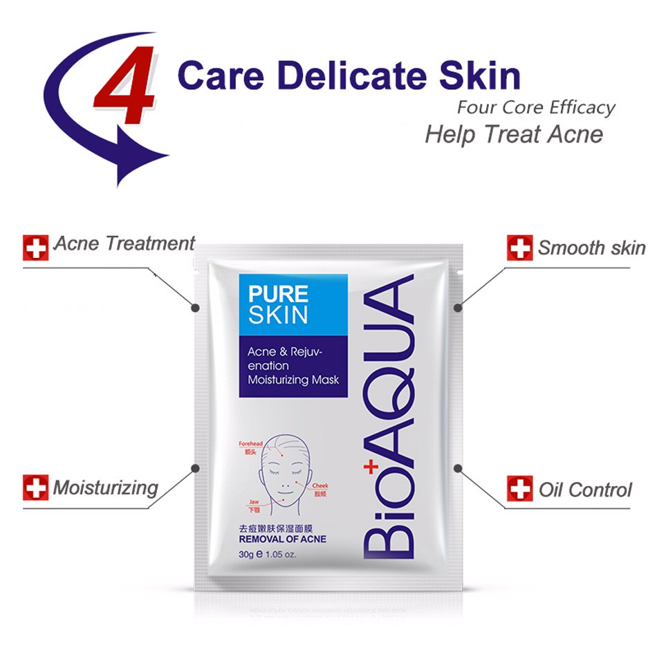 Mặt Nạ Cao Cấp Bioaqua Pure Skin Acne Dành Cho Da Mụn