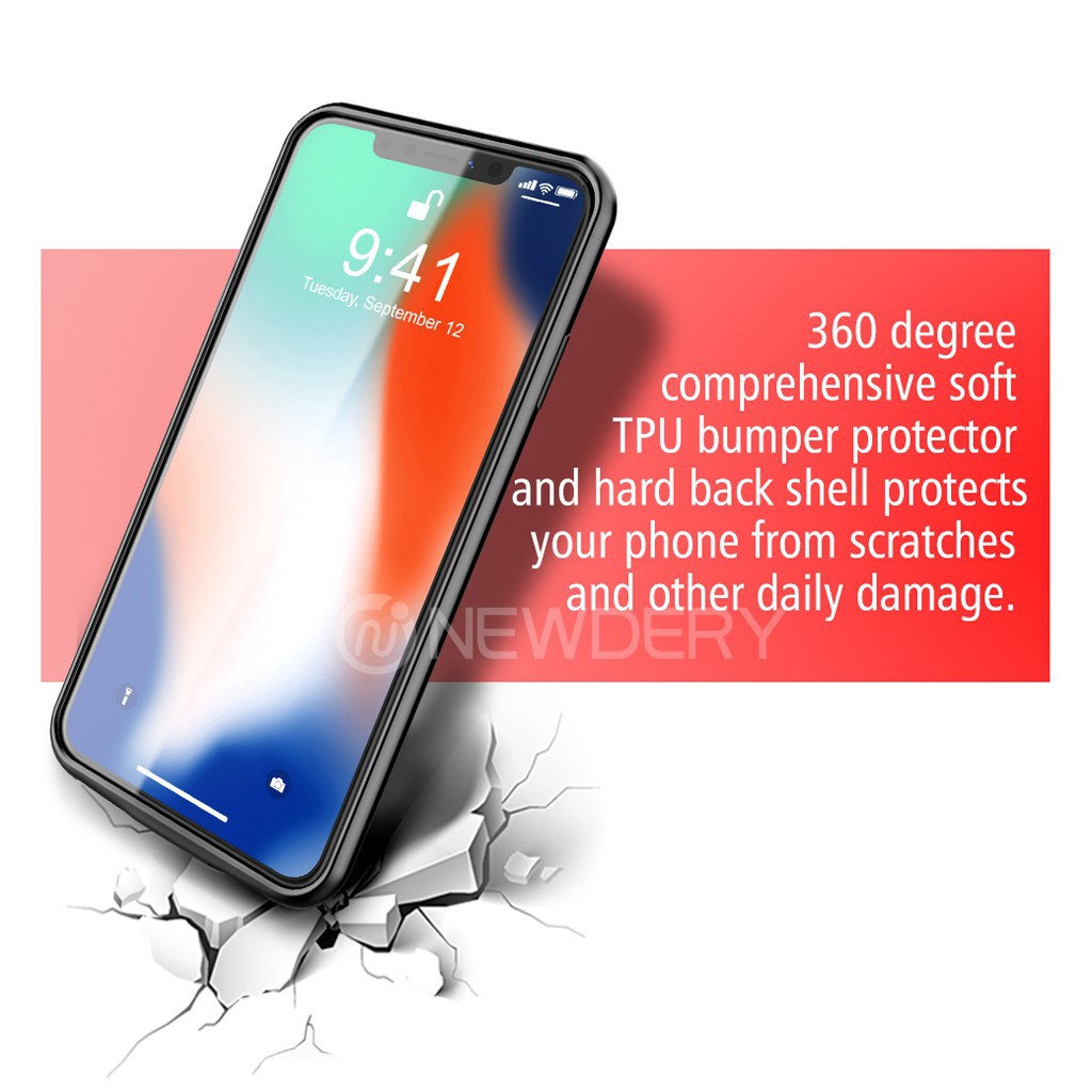 Ốp lưng kiêm pin sạc dự phòng thời trang dành cho iPhone 6 Plus 7 8 X XS Max XR