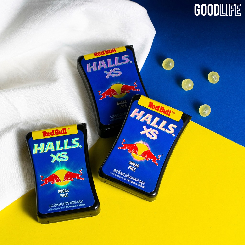 Kẹo Bò Húc Halls XS Red Bull Thái Lan