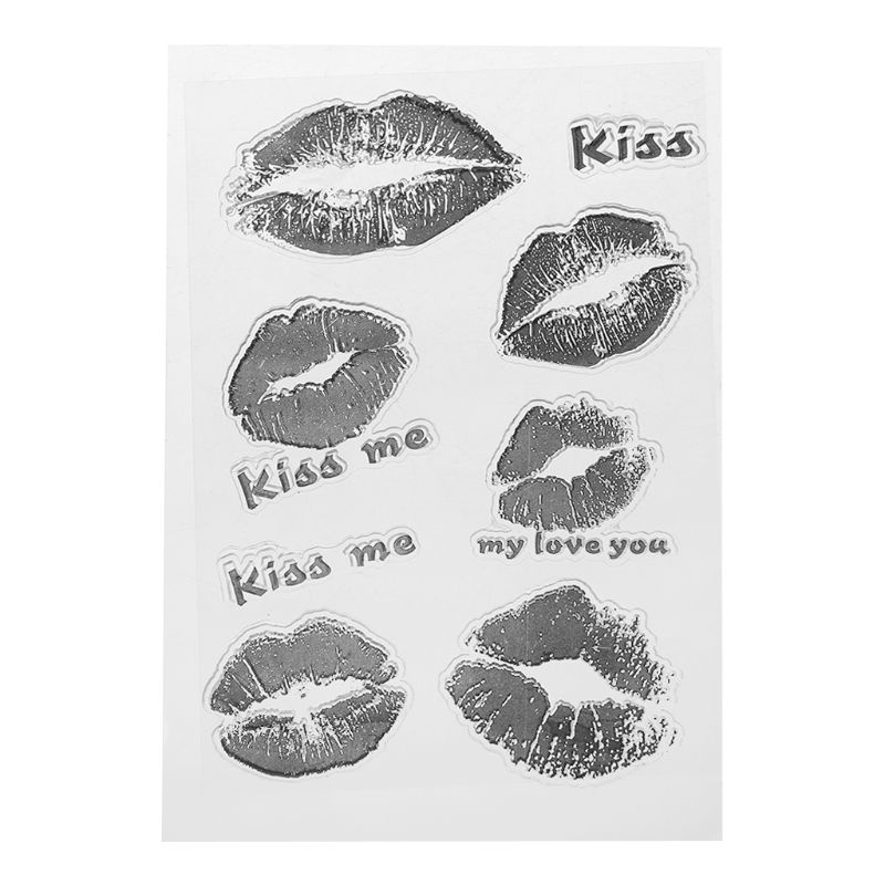 Con Dấu Silicone Trong Suốt In Nổi Hình Chữ Cái Và Số Dùng Trang Trí Album Ảnh DIY