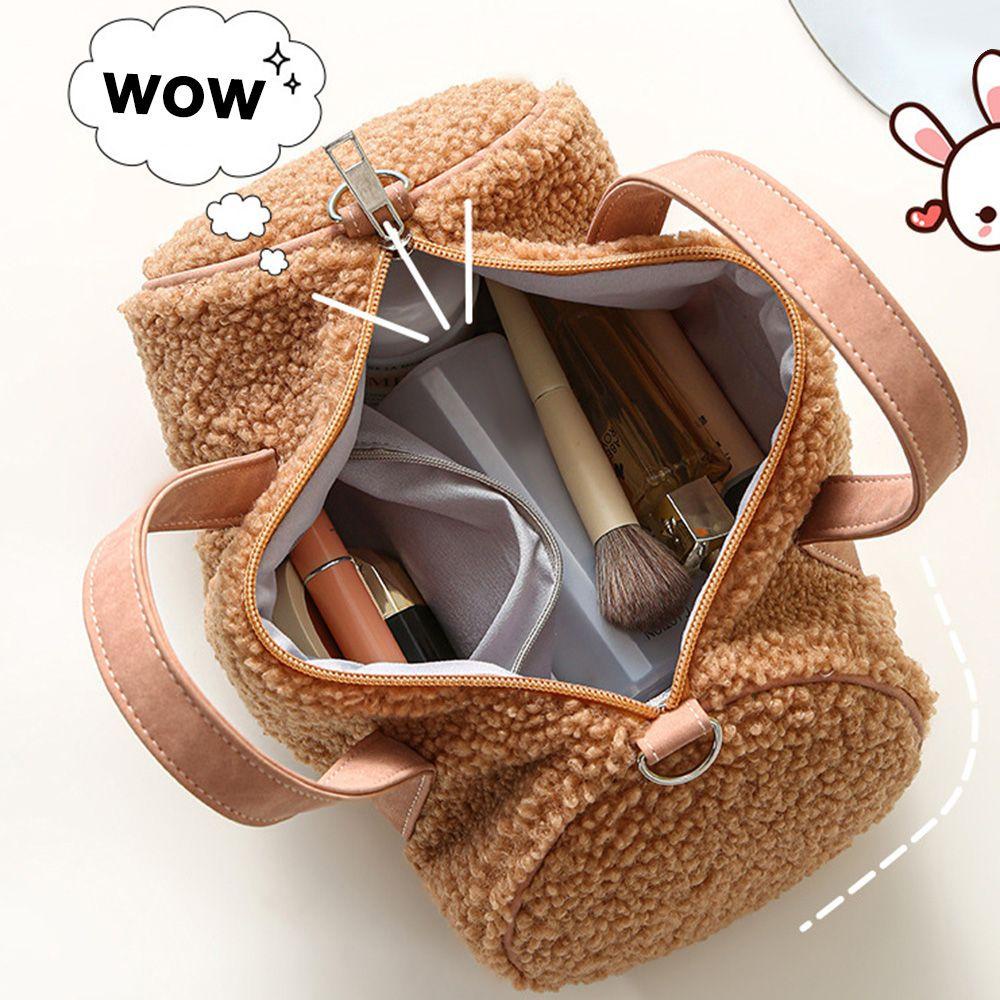 Túi Đựng Mỹ Phẩm Sức Chứa Lớn Bằng Vải Nhung Cao Cấp