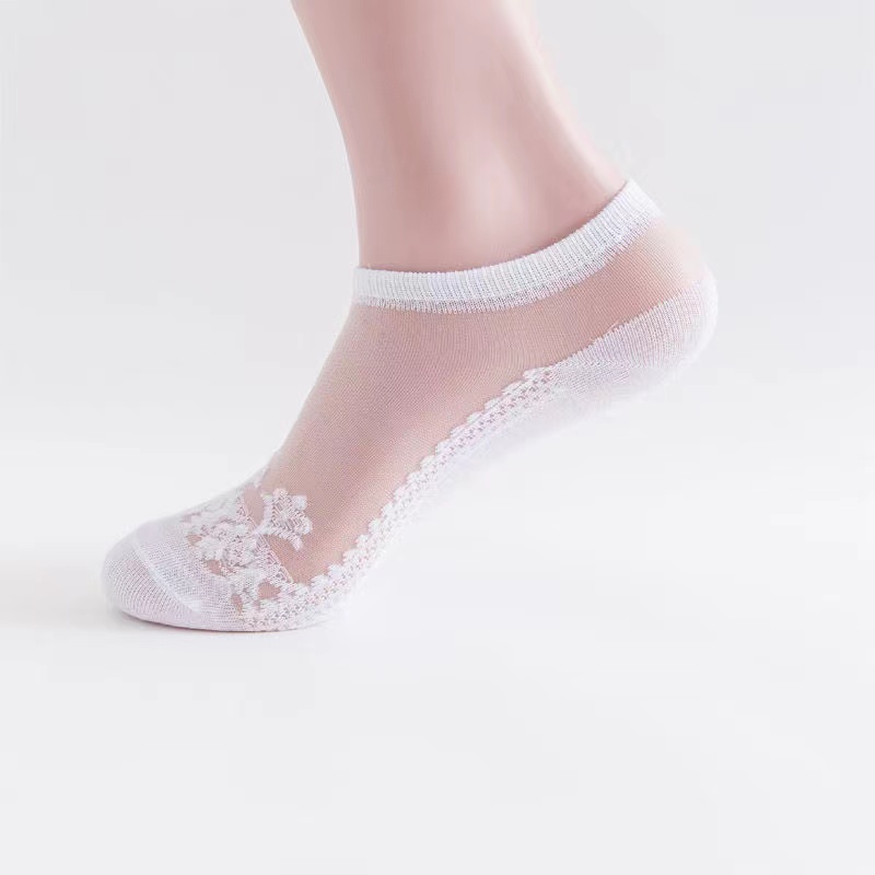 Bộ 5 Đôi Vớ Mặt Kính Mỏng Thoáng Khí Thời Trang Xuân Hè Nhật Bản Cho Nữ