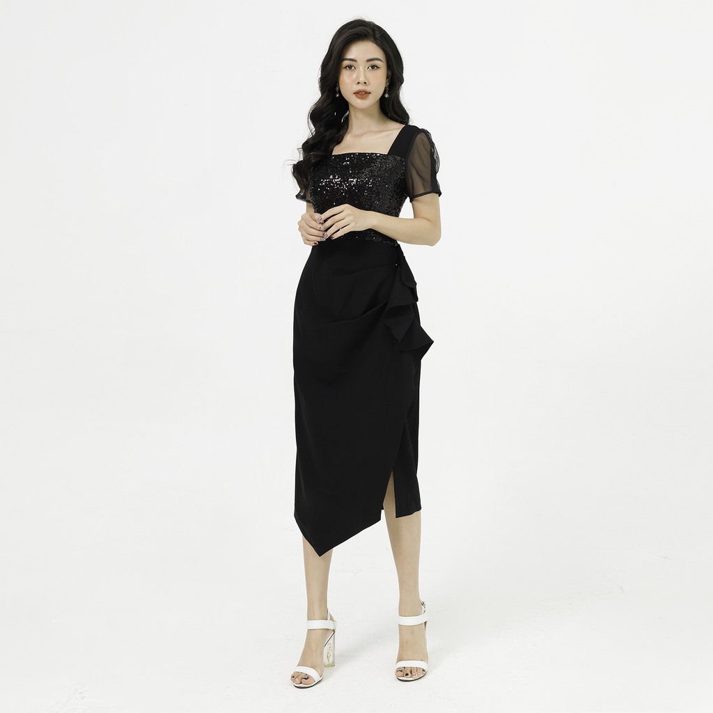 Đầm Dạ Hội SHE'S BACK Bèo Xếp S63F20Q016