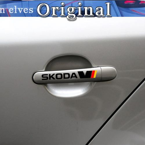 Sticker Trang Trí Tay Nắm Cửa Xe Hơi Skoda Jingrui Hao Rui Speedy Octavia Xin Rui Yei