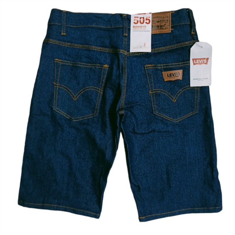 LEVIS Quần Short Jean Nam Màu Xanh Navy Co Dãn Tốt Thời Trang