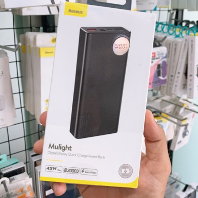 Sạc Dự phòng 45w 20000 mah Baseus