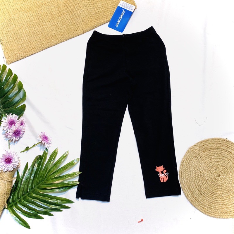 QUẦN LEGGING  BÉ GÁI, CHẤT COTTON CỦA HANOSIMEX