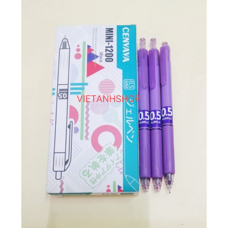 Hộp bút bi bấm dạng nước mini 1200