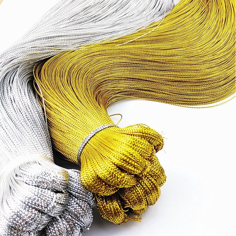 Một Bó 100m Dây Kim Tuyến Bạc &amp; Vàng 0.8mm Trang Trí
