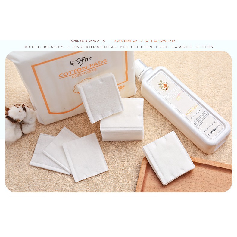 Bông tẩy  trang Cottonpad 222 miếng Mềm Mịn Siêu Tiết Kiệm Xuka Cosmetic | BigBuy360 - bigbuy360.vn