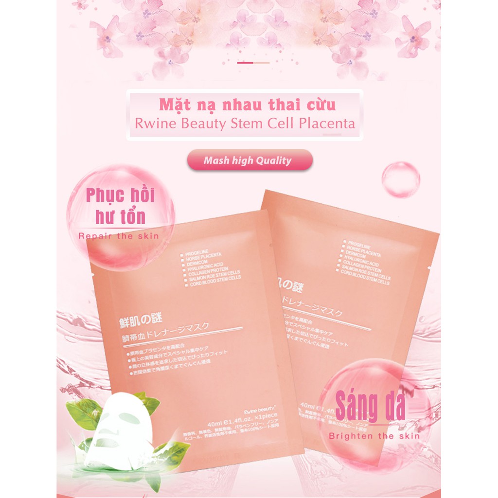 Mặt nạ nhau thai tế bào gốc Nhật Bản cấp ẩm giúp da mịn màng ( hàng chuẩn) | BigBuy360 - bigbuy360.vn