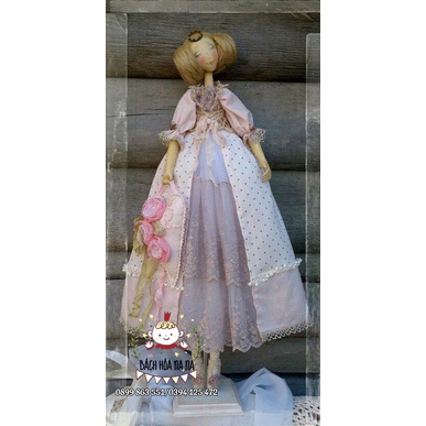 DIY Bộ Kit tự thêu búp bê CÔNG CHÚA CỔ TÍCH- thú nhồi bông tự làm, búp bê handmade - Handmade Nana Shop